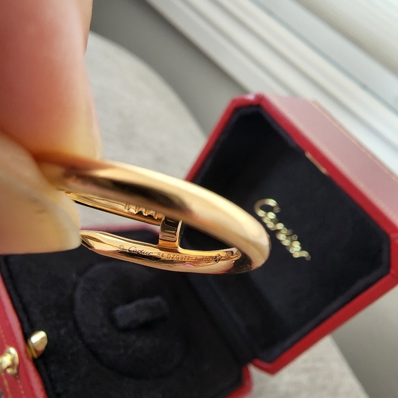 Cartier JUC Just Un Clou 18k Rose Gold Classic Ring Love SZ 54 Pristine Full Set - Picture 3 of 7